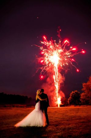 Lrg Wedding Couple Fireworks