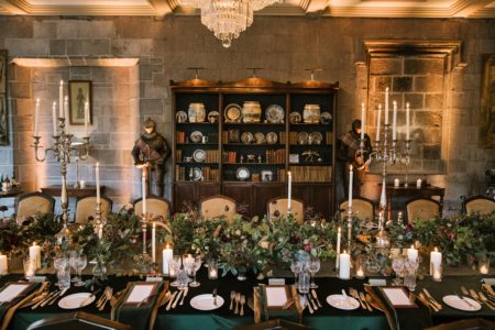 Intimate Wedding in the Terrace Room Dromoland Castle