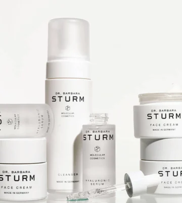 Luxurious skincare products arranged elegantly, promoting relaxation and wellness at the hotel spa.